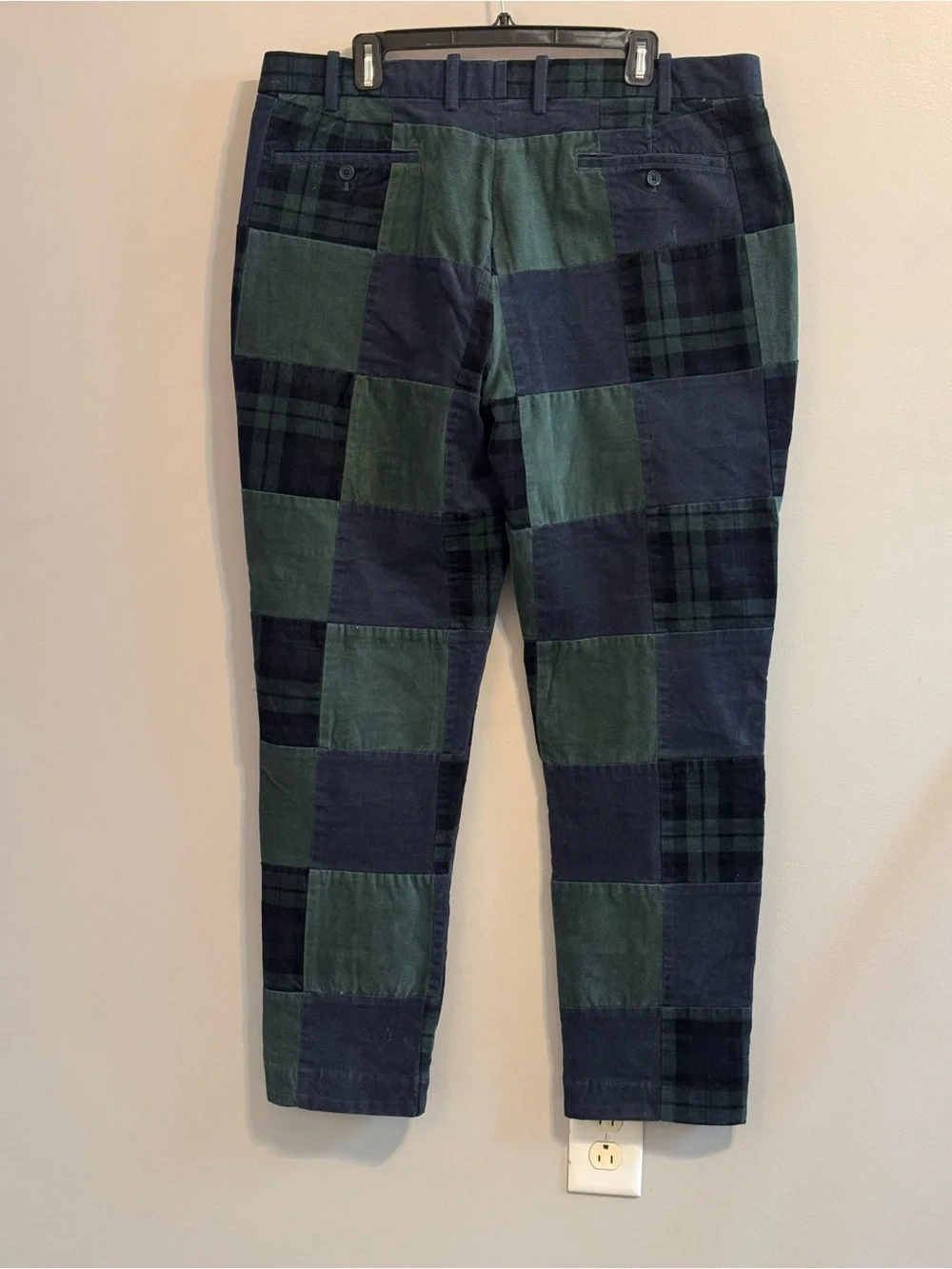 Brooks Brothers Patchwork Corduroy Black Watch Pants Men’s 38x30 NWOT